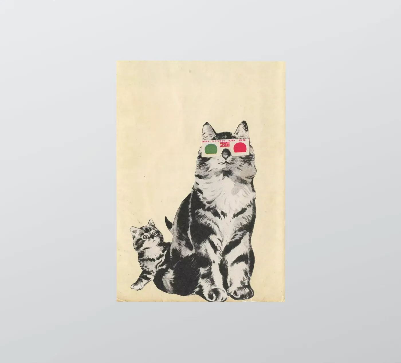3D Bril sticker van Cassia Beck Collage