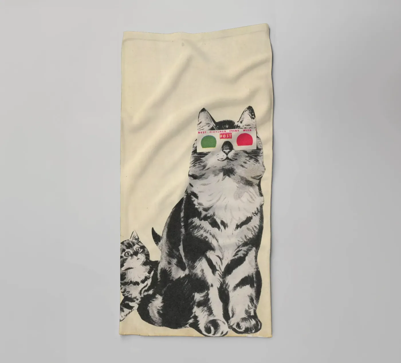 3D Bril badhanddoek van Cassia Beck Collage