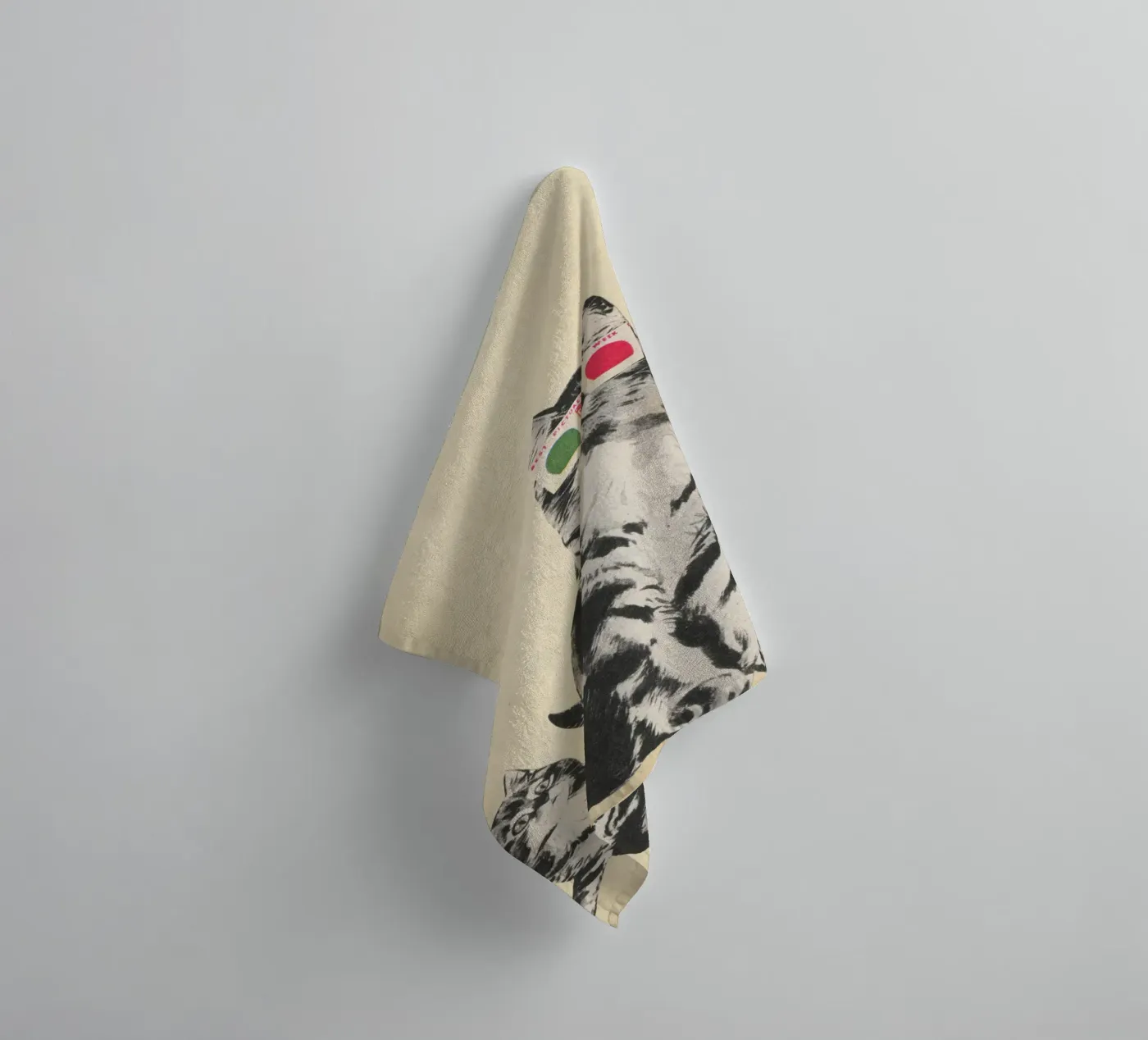3D Bril badhanddoek van Cassia Beck Collage
