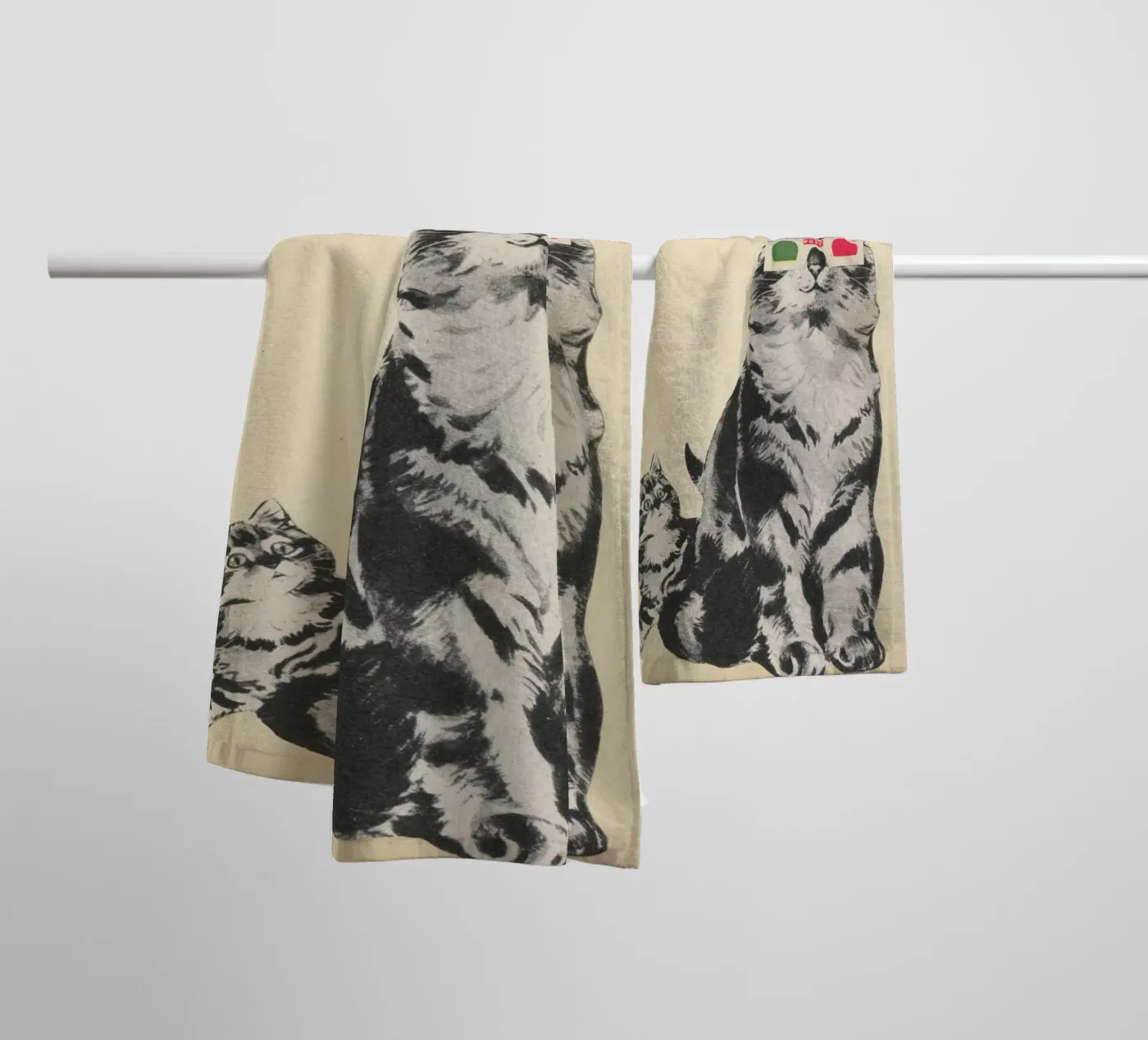 3D Bril badhanddoek van Cassia Beck Collage
