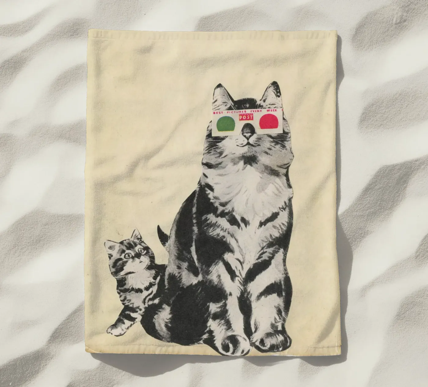 Occhiali 3D telo mare da Cassia Beck Collage