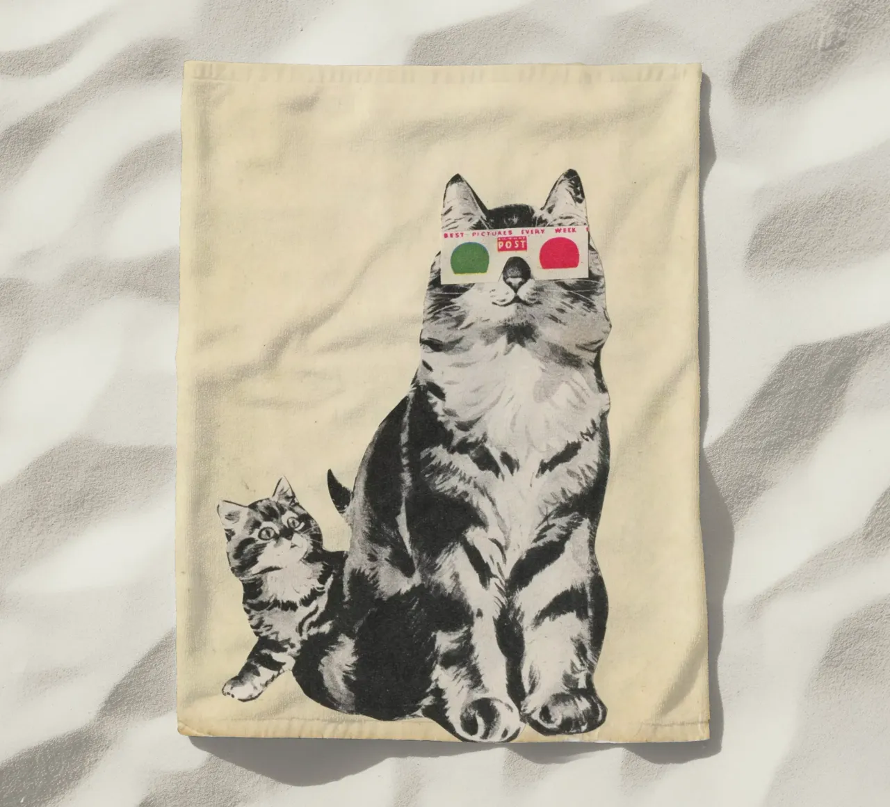 Occhiali 3D telo mare da Cassia Beck Collage