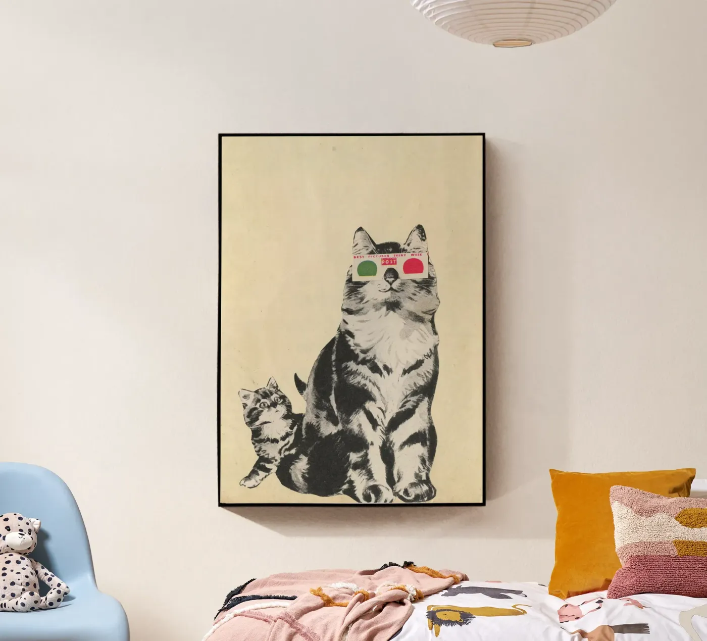 Lunettes 3D plexiglas de Cassia Beck Collage