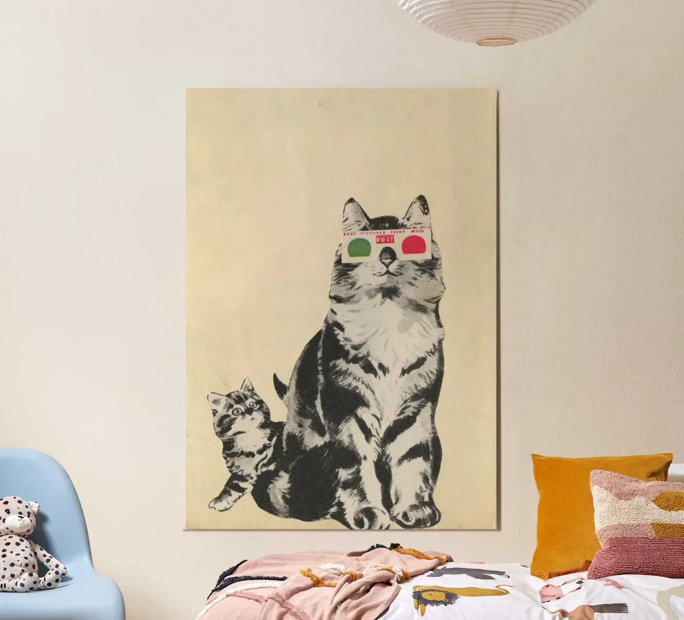 3D Glasses forex plate by Cassia Beck Collage