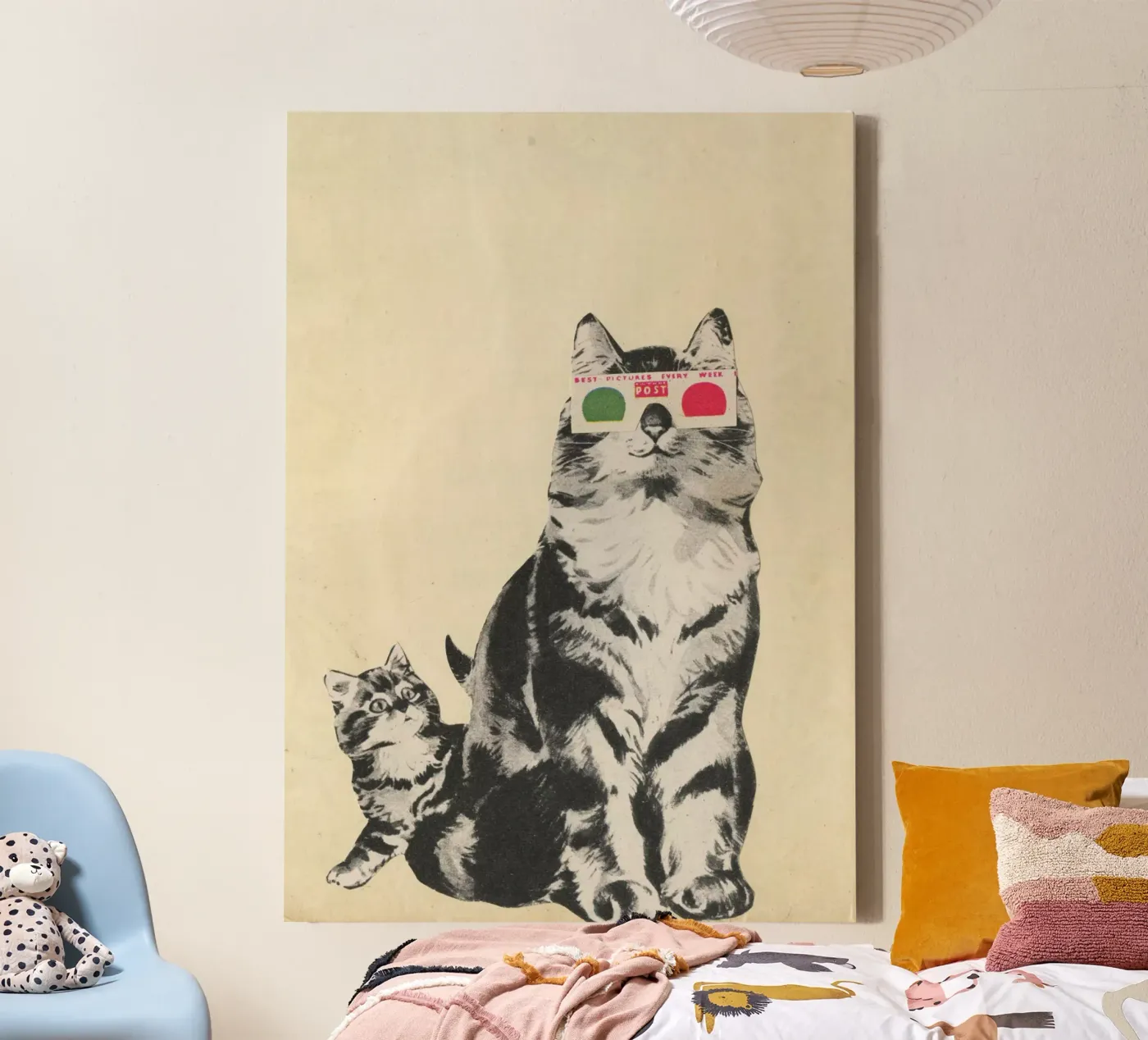 3D Bril canvas van Cassia Beck Collage