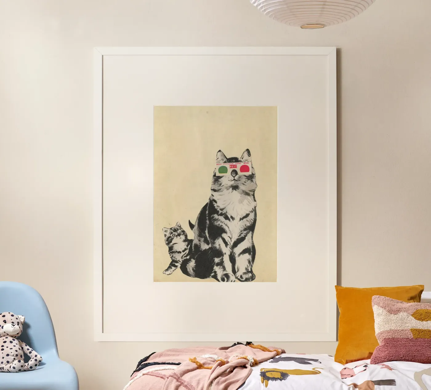 3D Glasses poster van Cassia Beck Collage