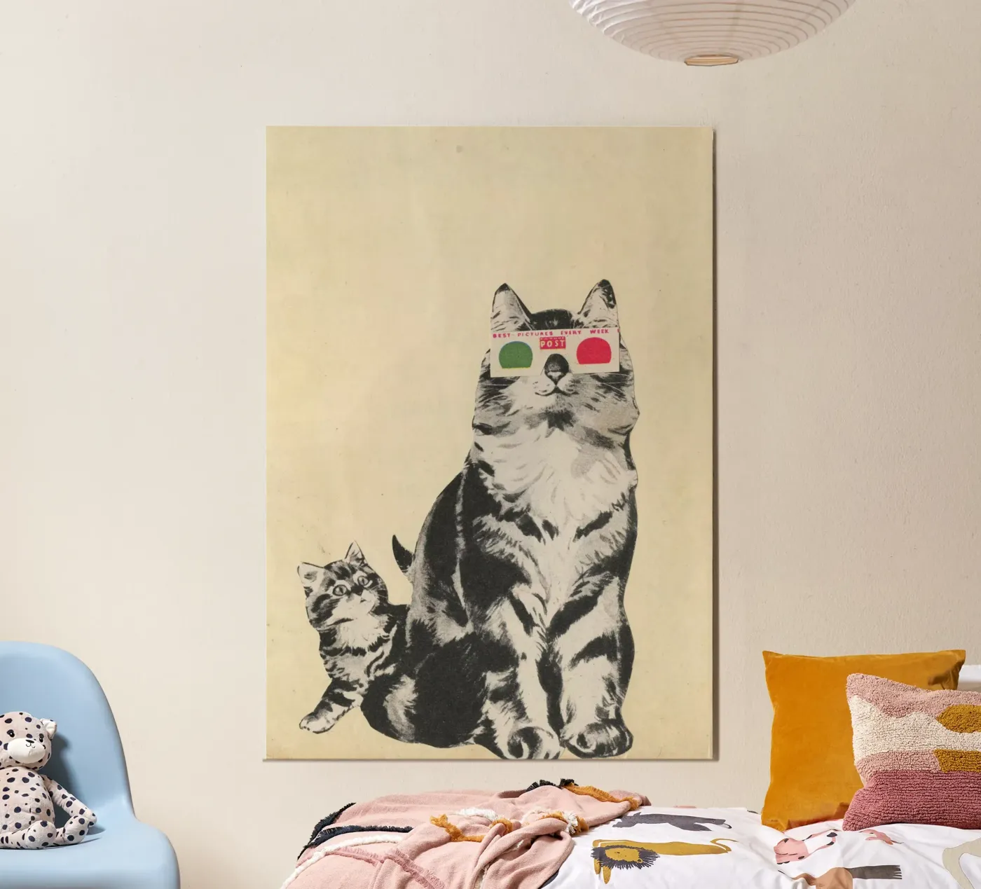 3D Glasses poster van Cassia Beck Collage