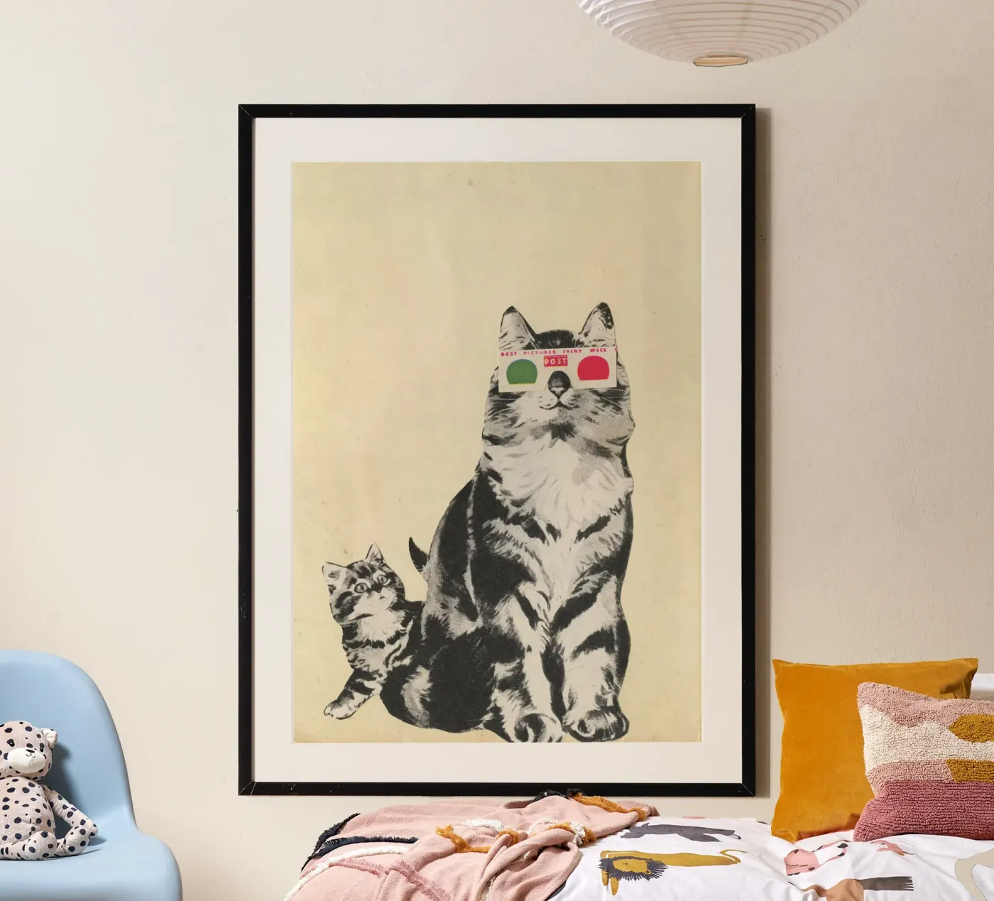 3D Glasses poster van Cassia Beck Collage