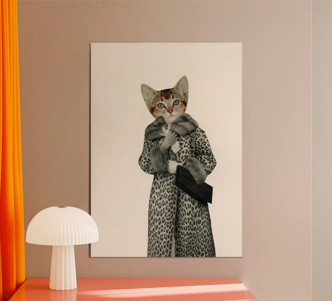 Kitten Dressed as Cat poster by Cassia Beck Collage