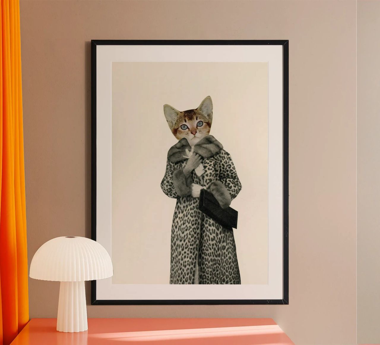 Kitten Dressed as Cat poster by Cassia Beck Collage