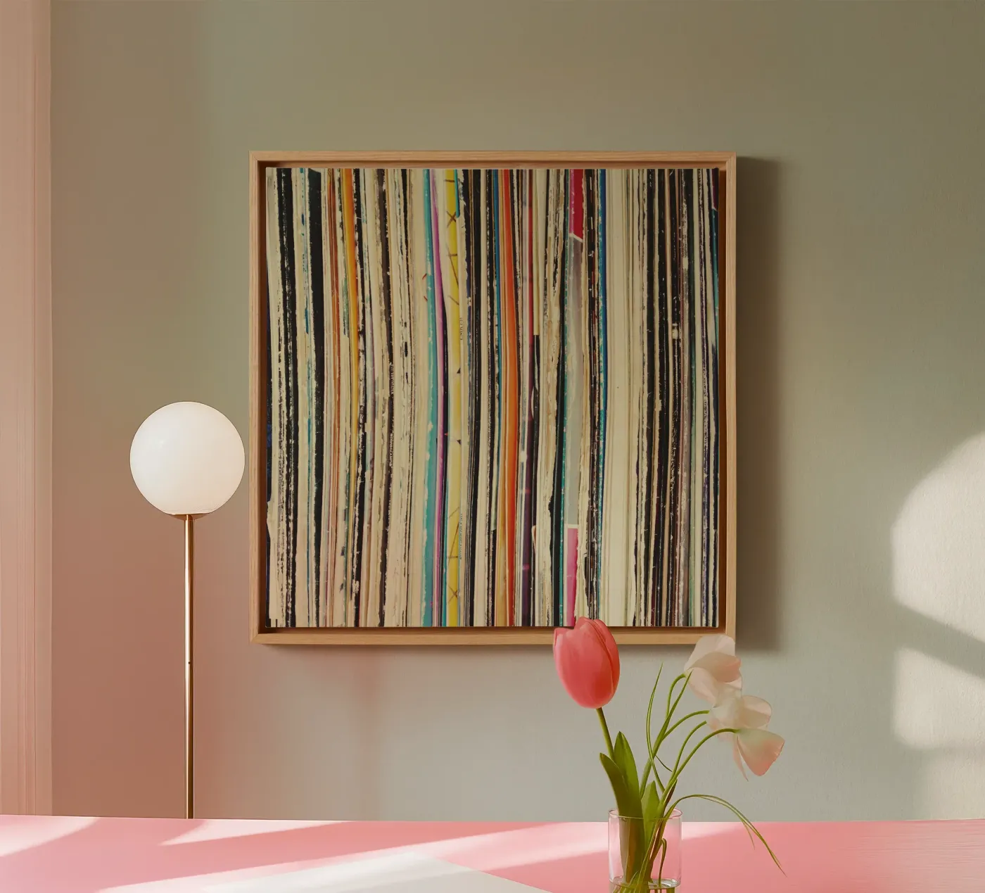 Record Collection canvas by Cassia Beck Photography