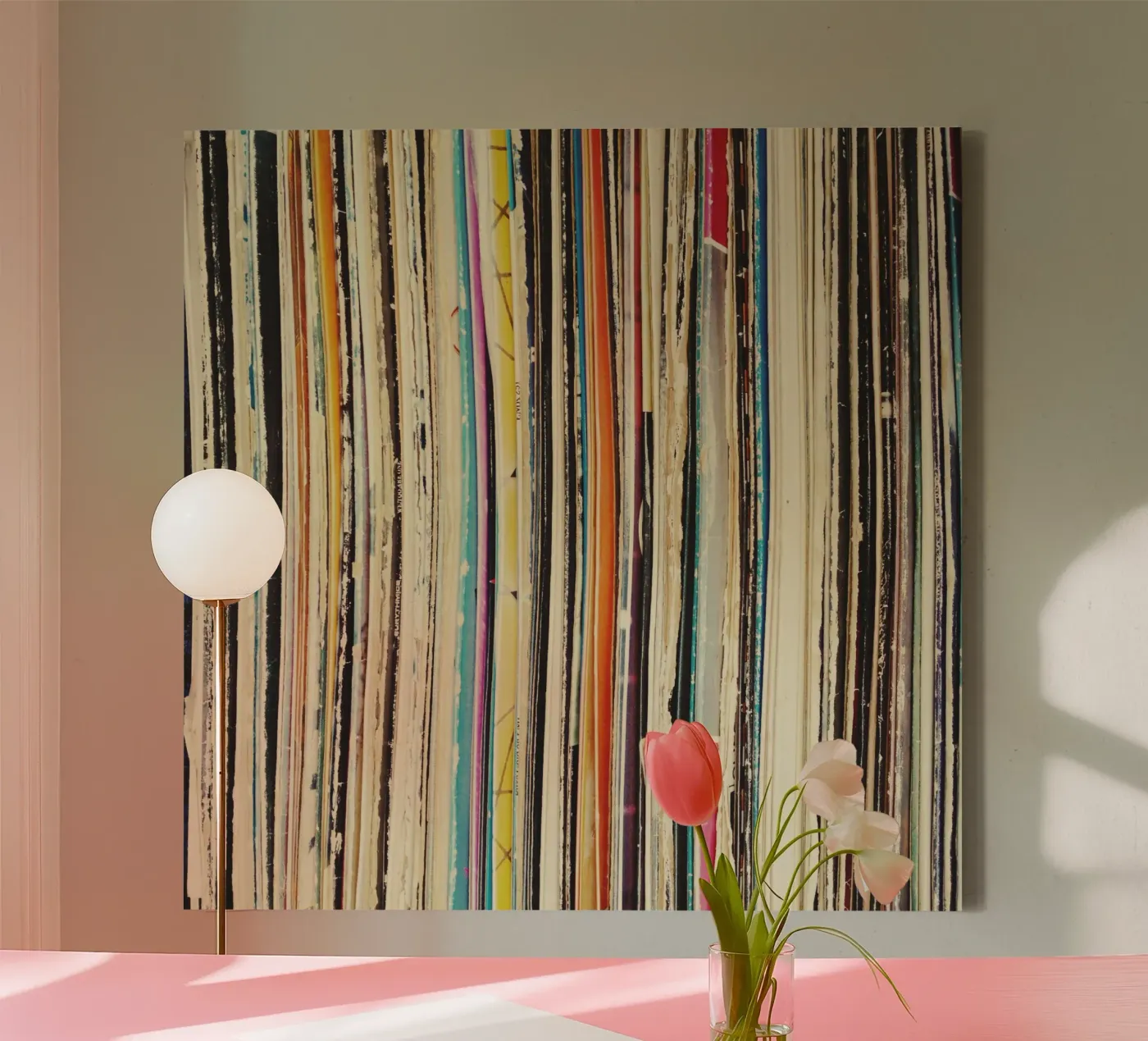 Record Collection canvas by Cassia Beck Photography