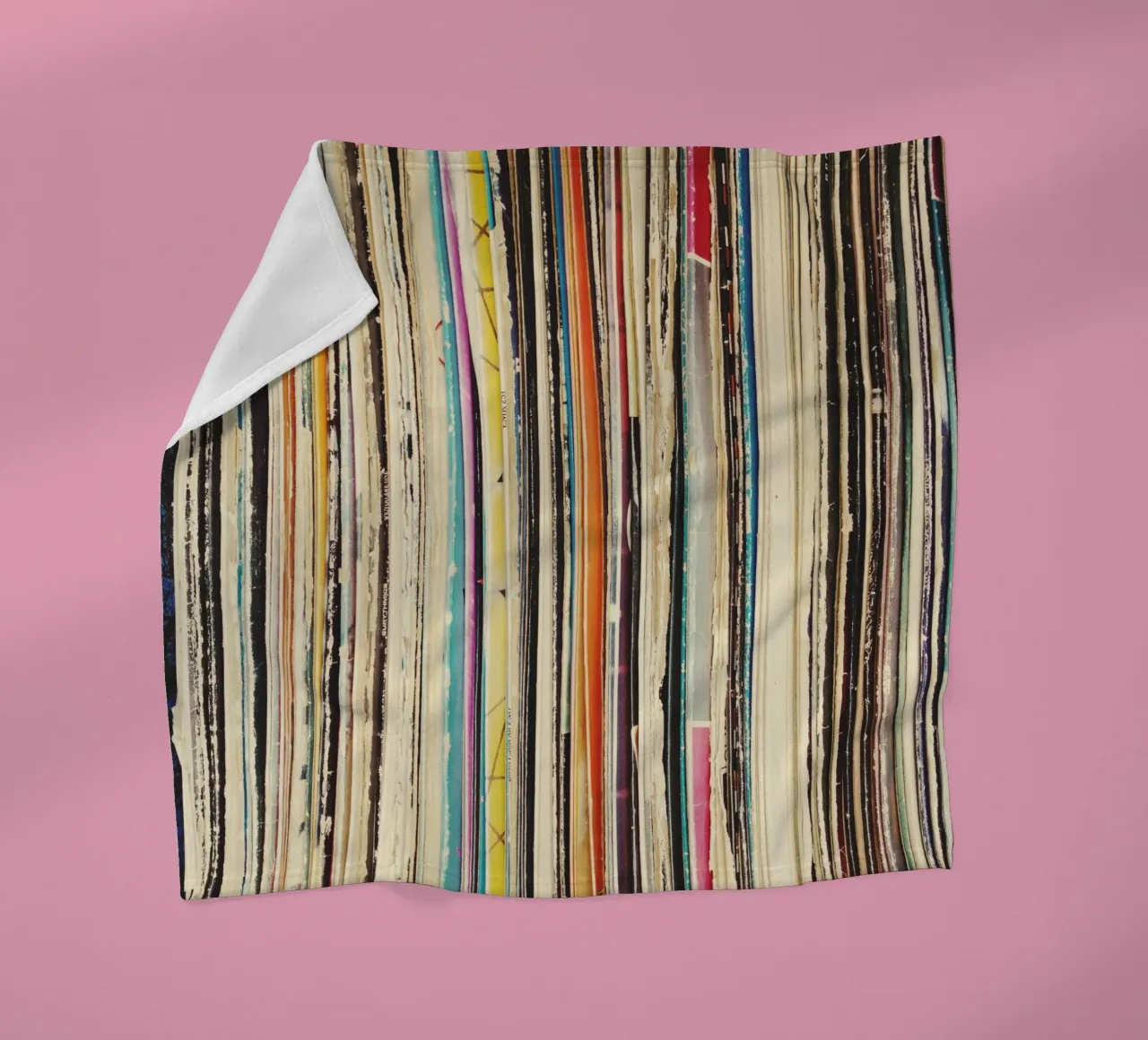 Plattensammlung Fleecedecke von Cassia Beck Photography