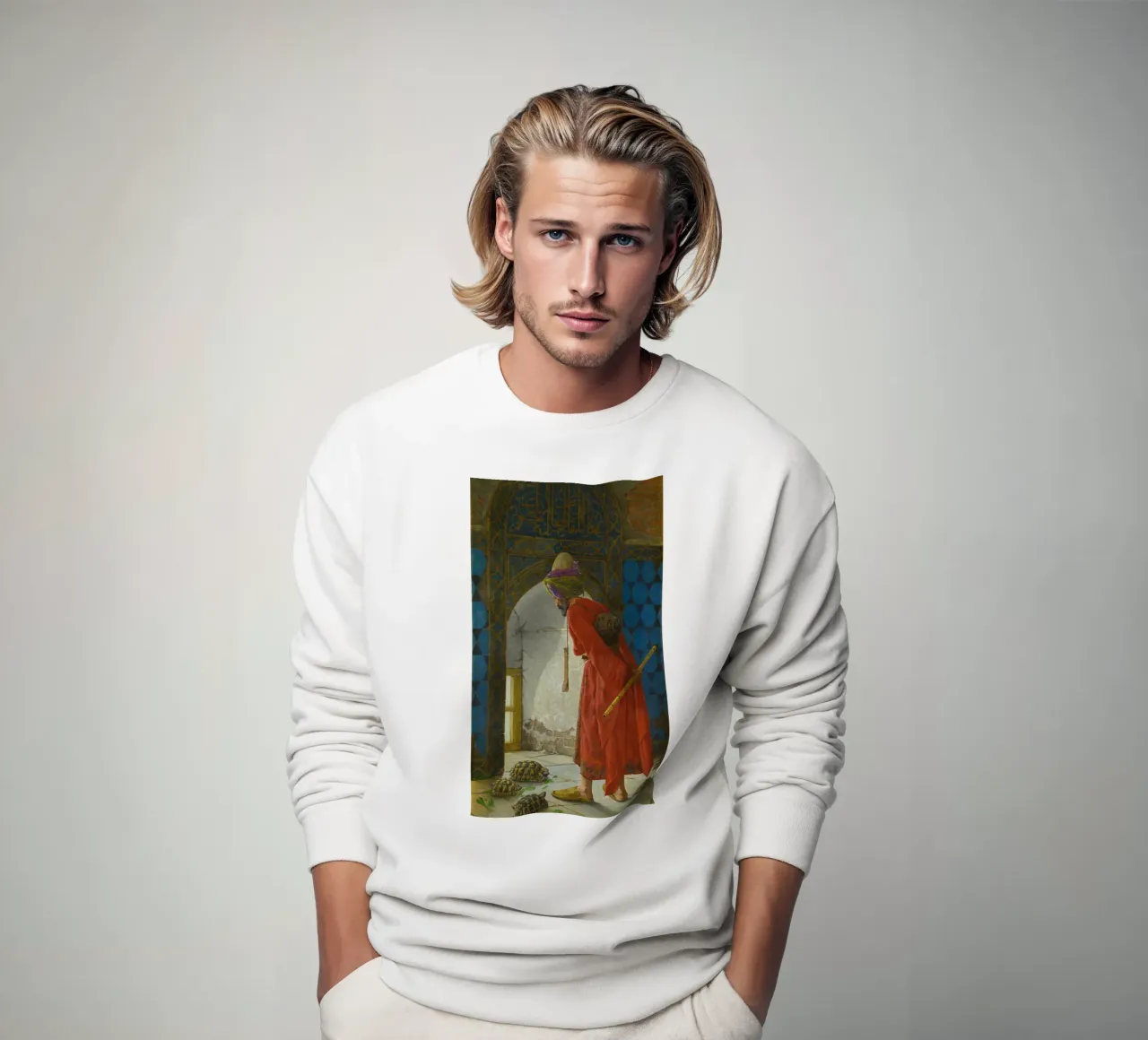 Osman Hamdi Bey L'addestratore di tartarughe, 1906 felpa da Timeless Artworks