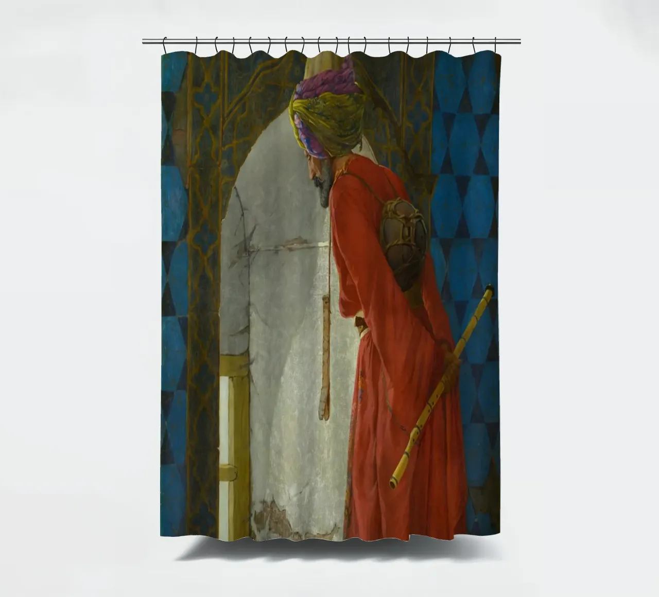 Osman Hamdi Bey L'addestratore di tartarughe, 1906 tenda da doccia da Timeless Artworks