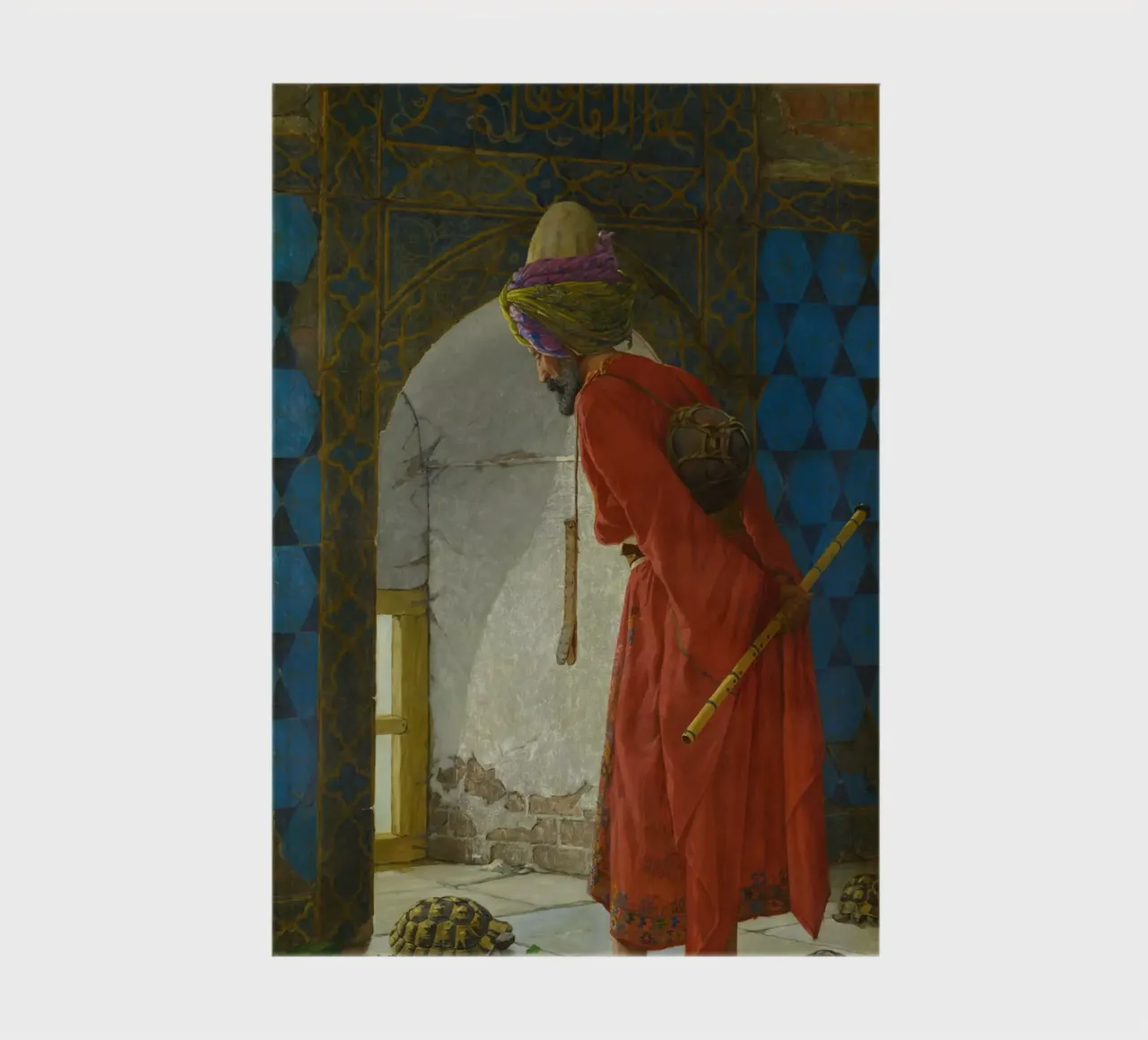Osman Hamdi Bey The Tortoise Trainer, 1906 notebook by Timeless Artworks