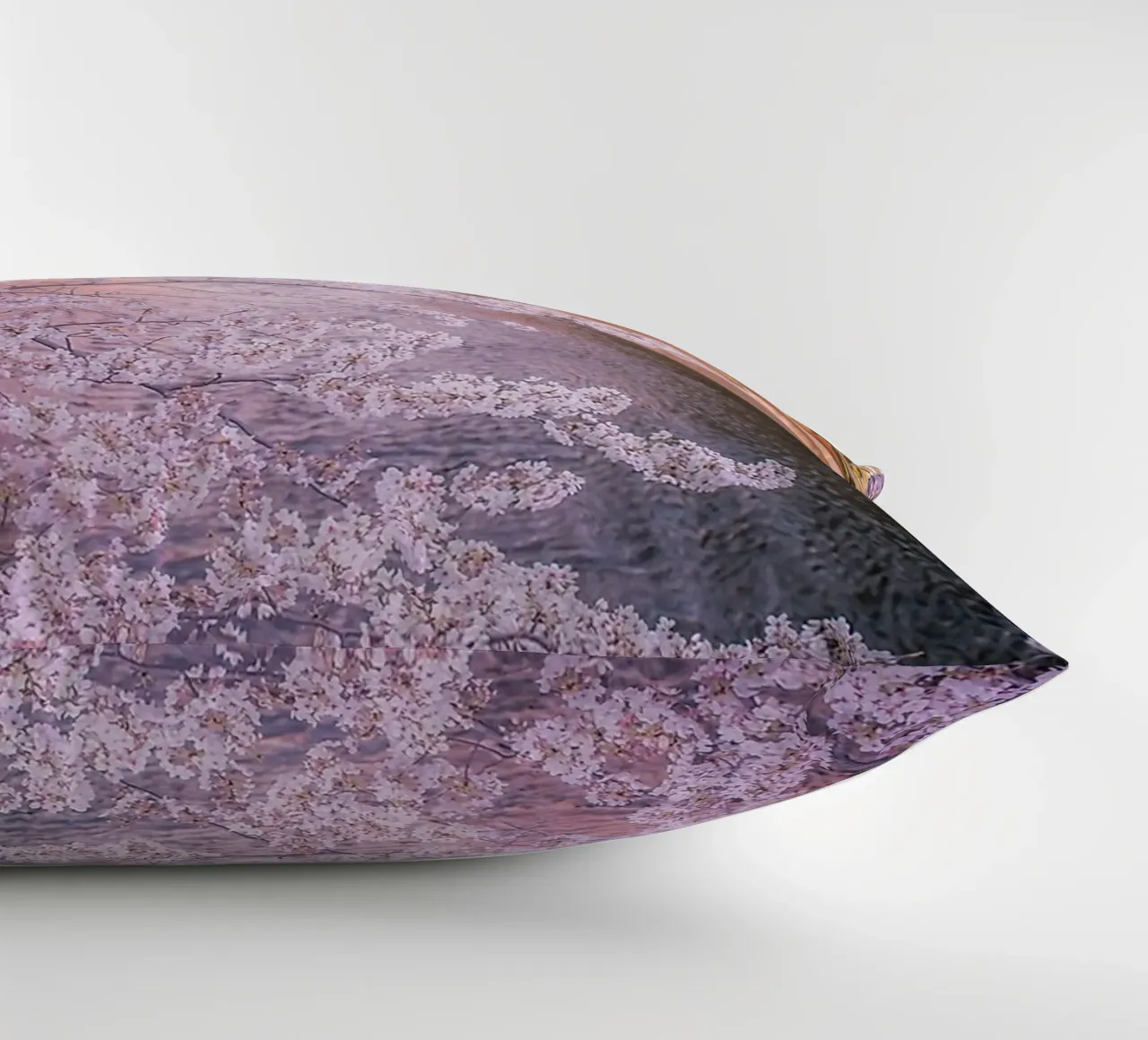 Sakura tree over Kanda Gawa river cuscino da Samuel Leonardo