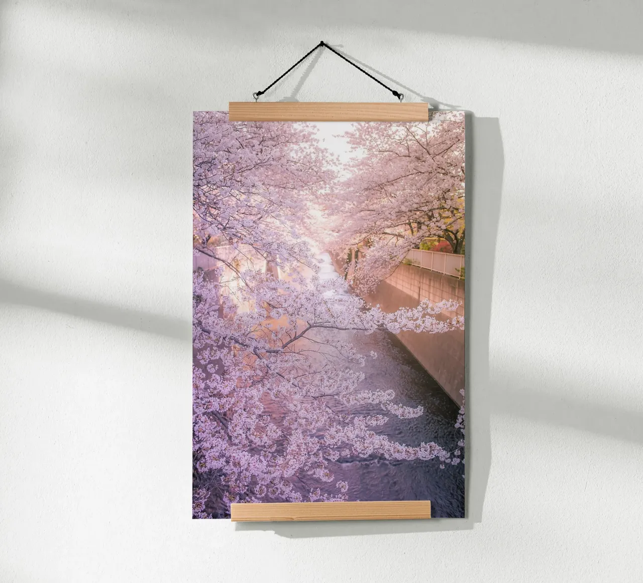 Sakura tree over Kanda Gawa river carta hahnemühle da Samuel Leonardo