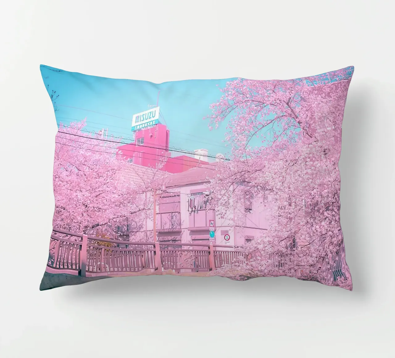 Spring in Tokyo cuscino da Samuel Leonardo