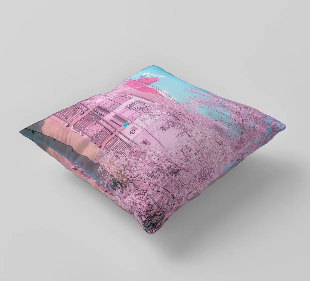 Spring in Tokyo cuscino da Samuel Leonardo