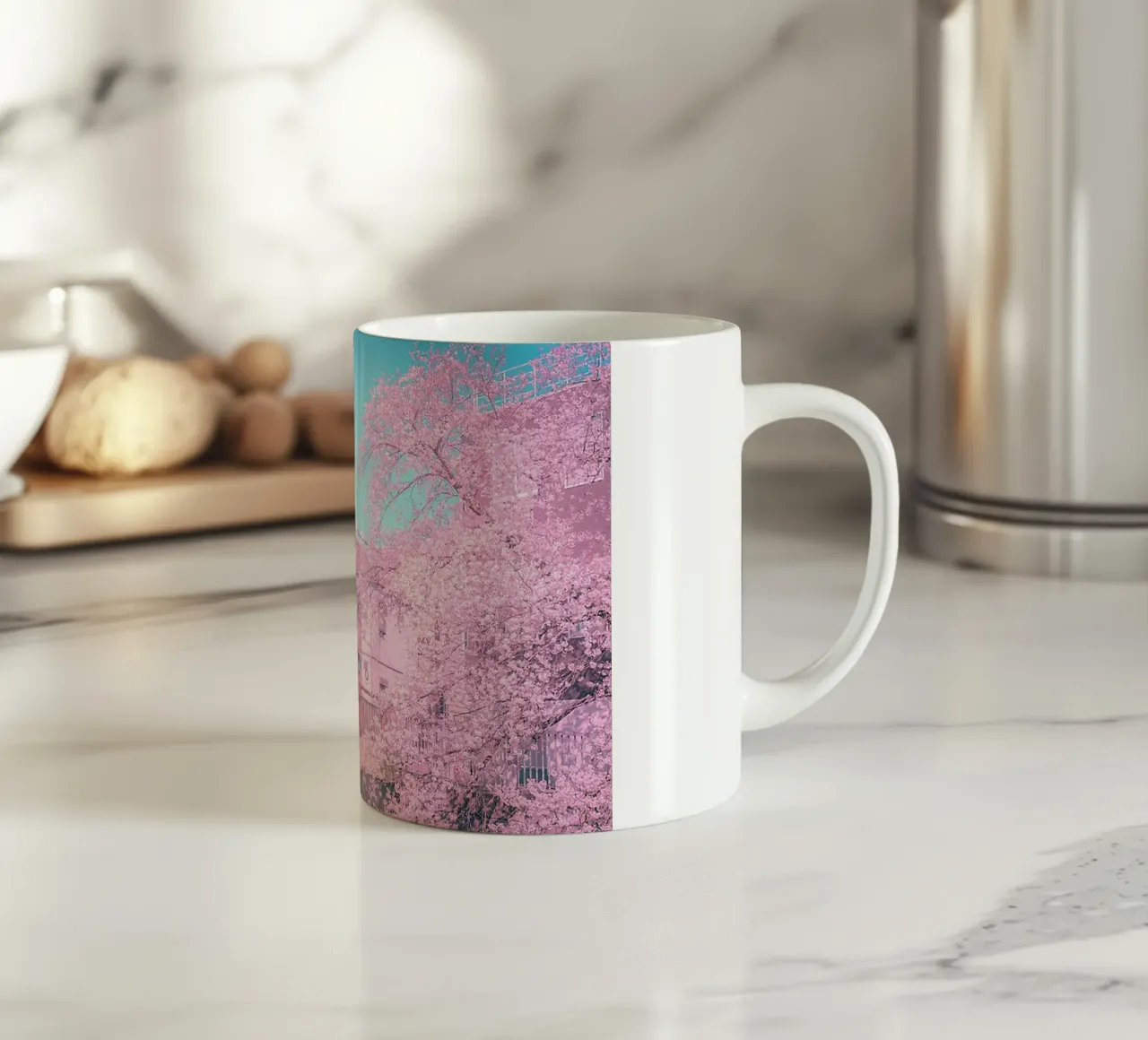 Spring in Tokyo tazza in ceramica da Samuel Leonardo