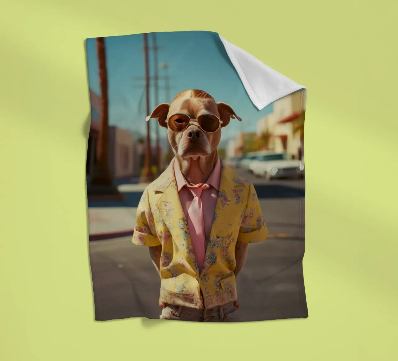 Asher Fleecedecke von Affiches Chien Originales – Dogland