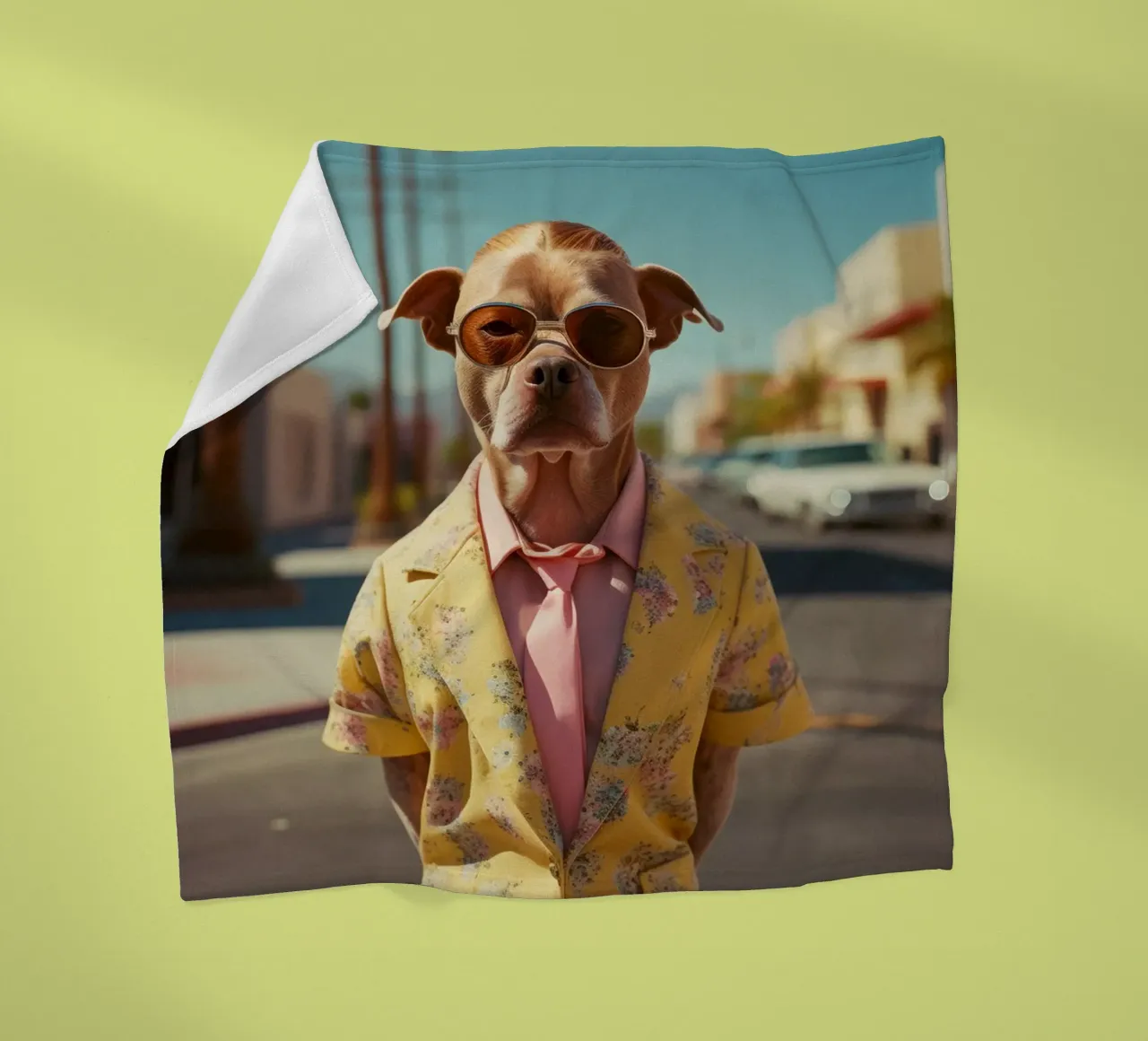 Asher Fleecedecke von Affiches Chien Originales – Dogland