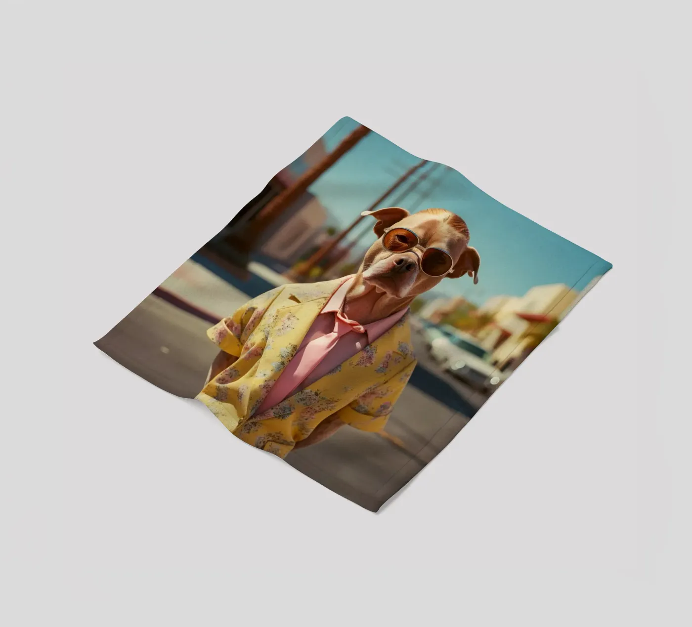 Asher plaid polaire de Affiches Chien Originales – Dogland