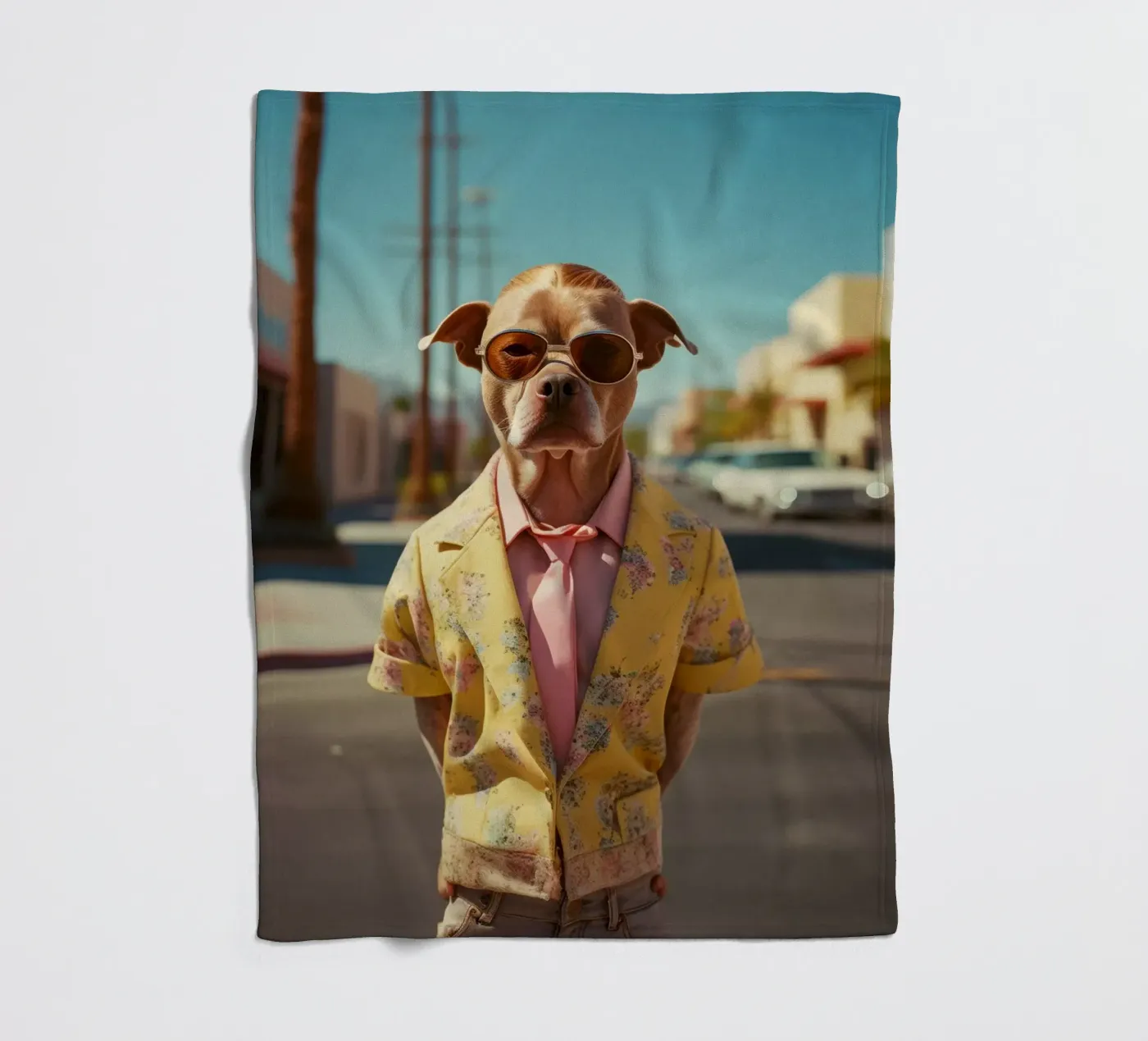 Asher plaid polaire de Affiches Chien Originales – Dogland