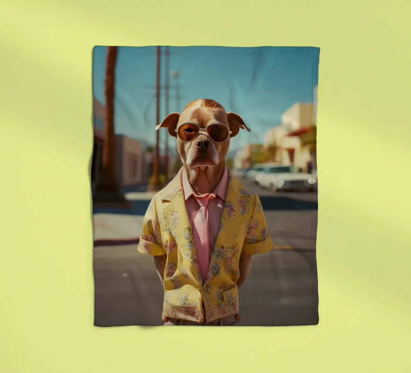 Asher plaid polaire de Affiches Chien Originales – Dogland