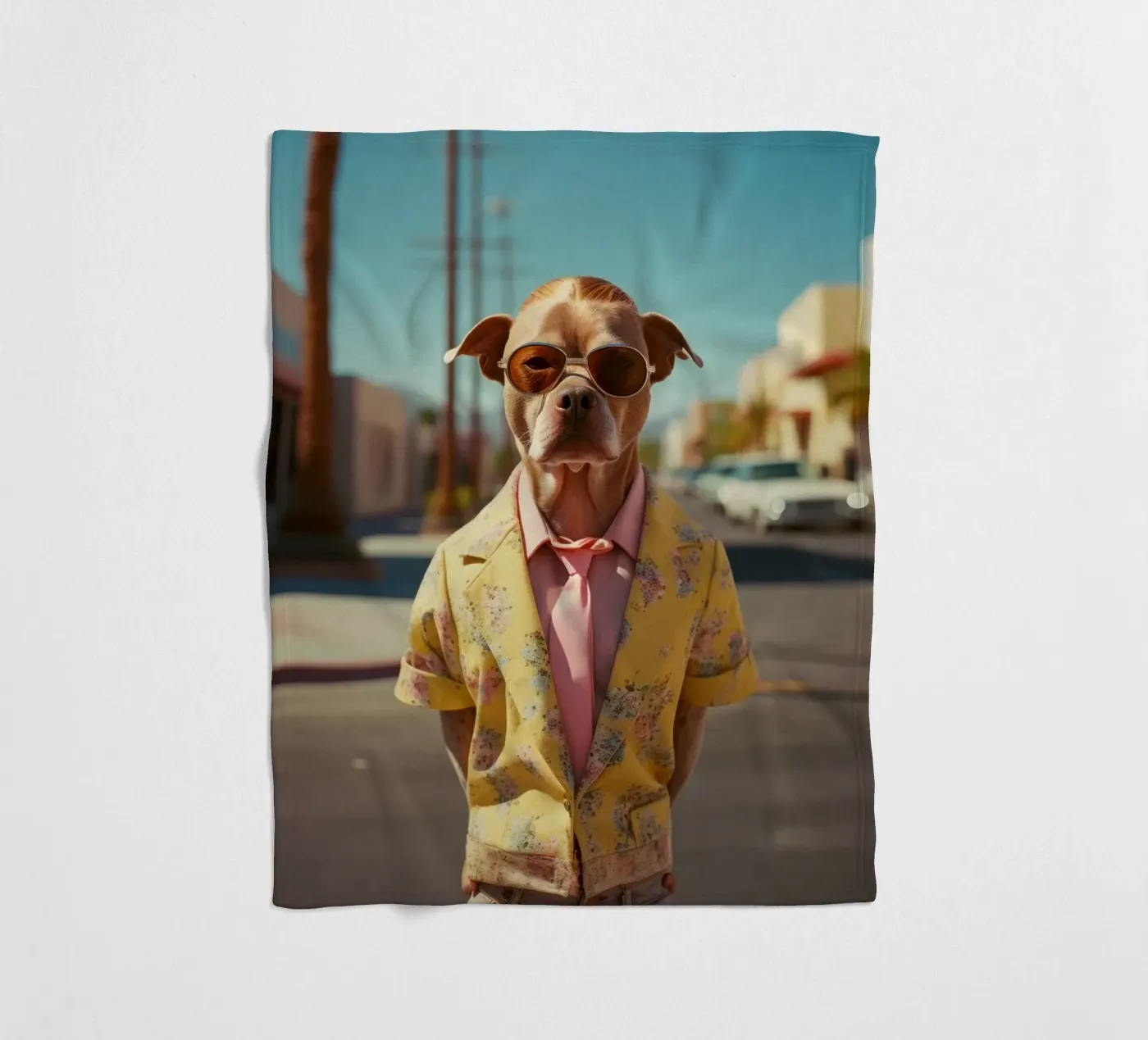Asher plaid polaire de Affiches Chien Originales – Dogland