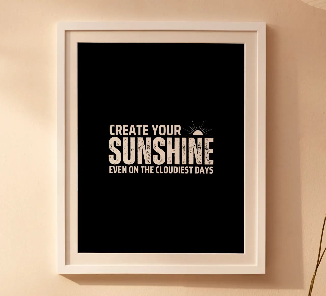 CREATE YOUR SUNSHINE poster da BAWA