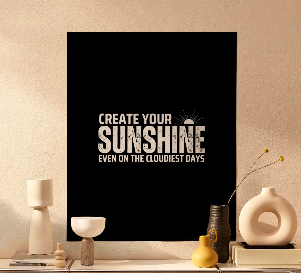 CREATE YOUR SUNSHINE poster da BAWA