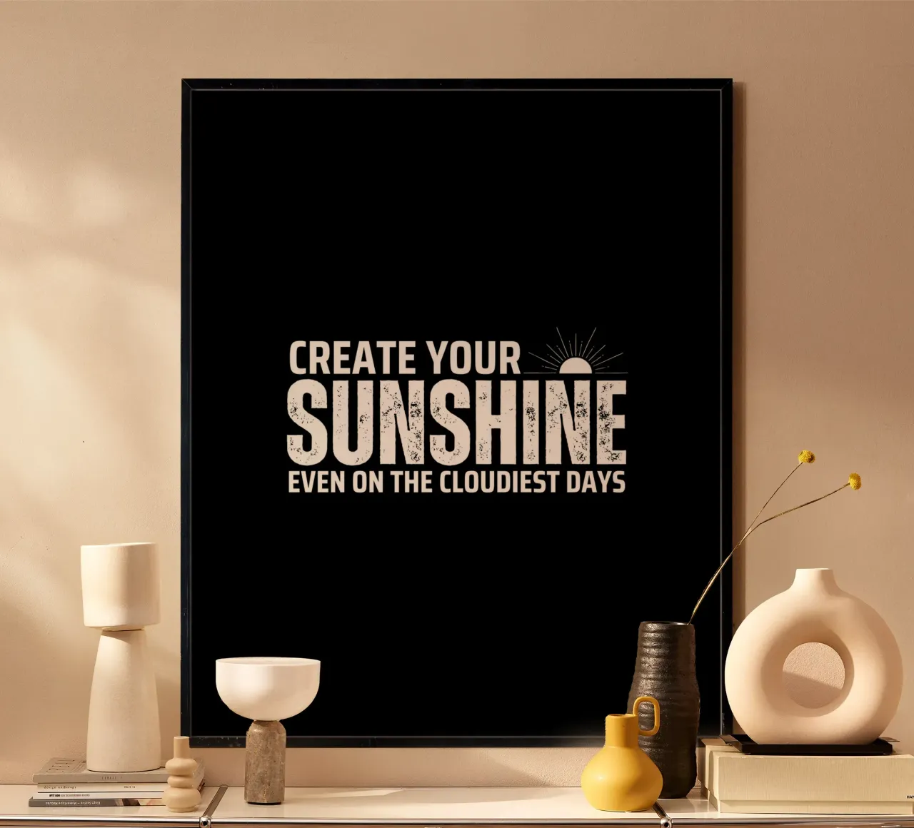 CREATE YOUR SUNSHINE poster da BAWA