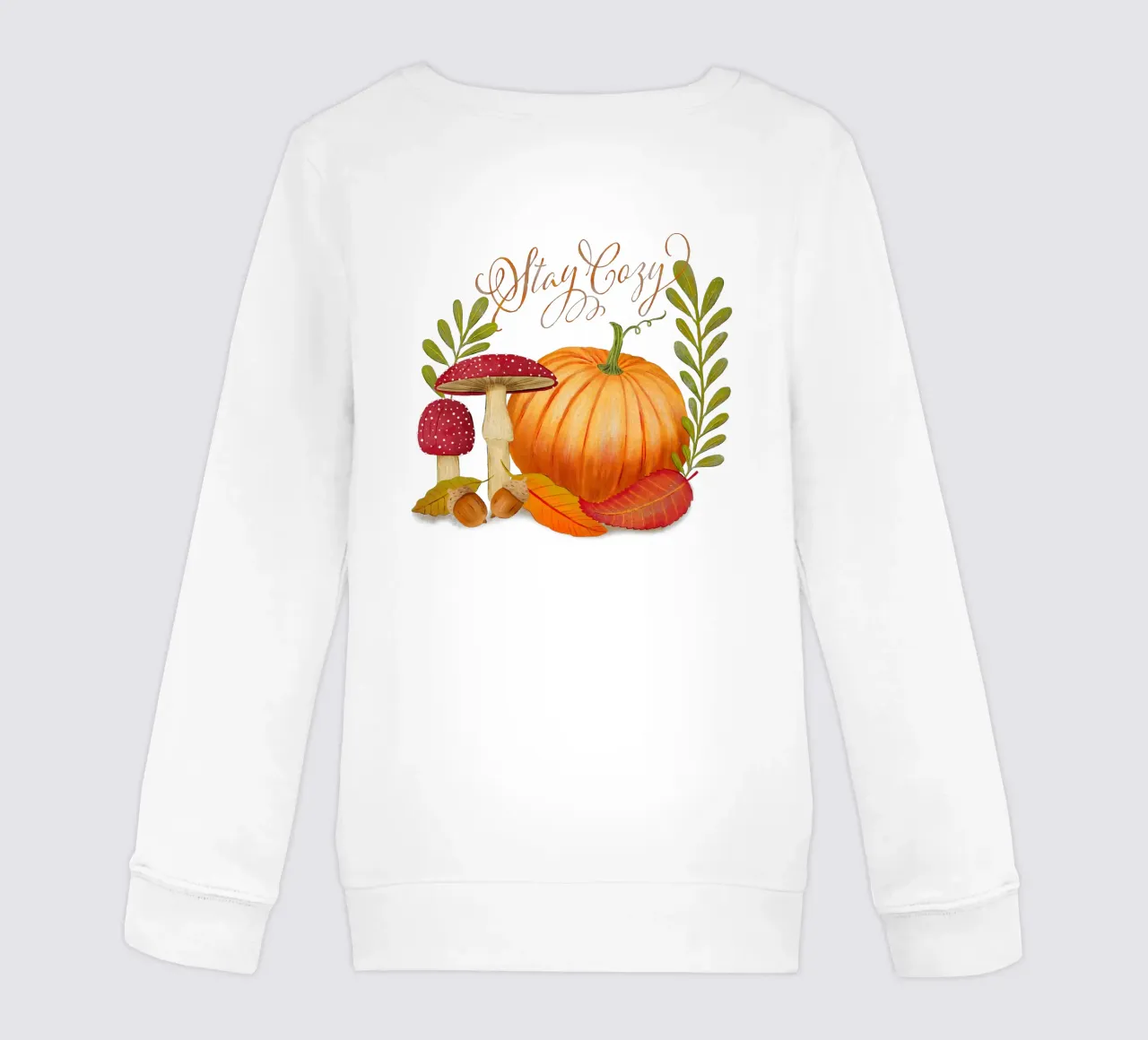 Autunno con zucca e foglie. Accomodatevi. felpa bambino da CalliLetters