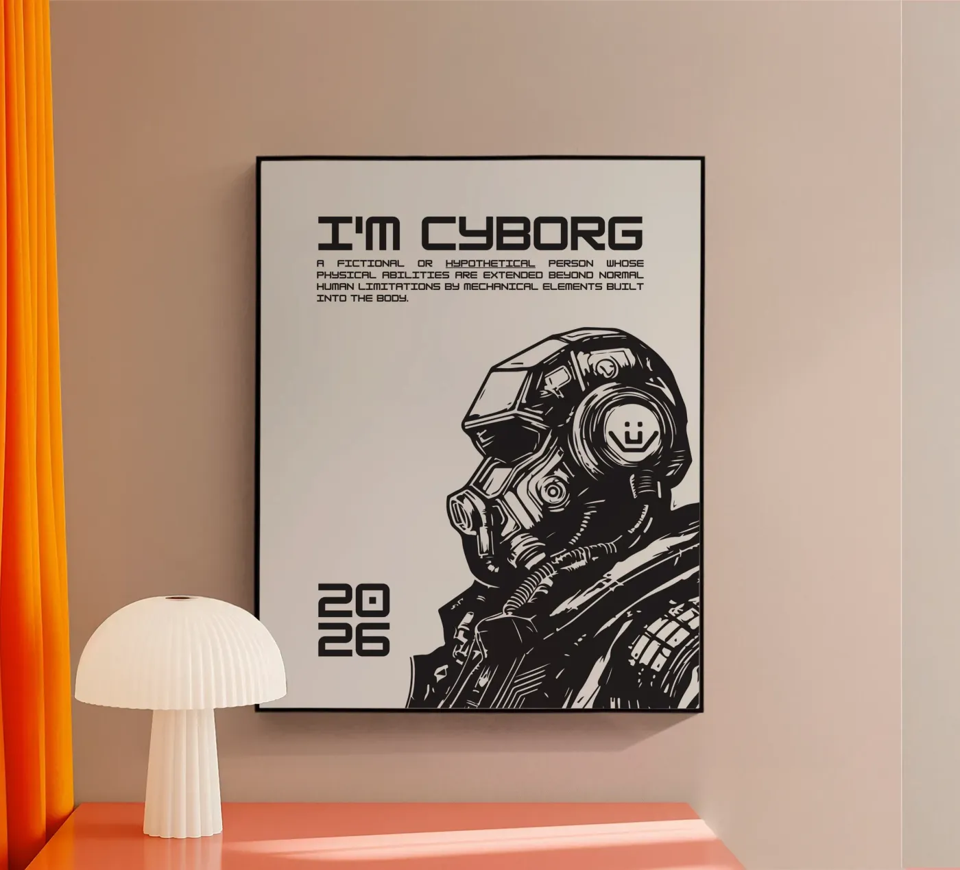 I‘M CYBORG acrylic glass by BAWA