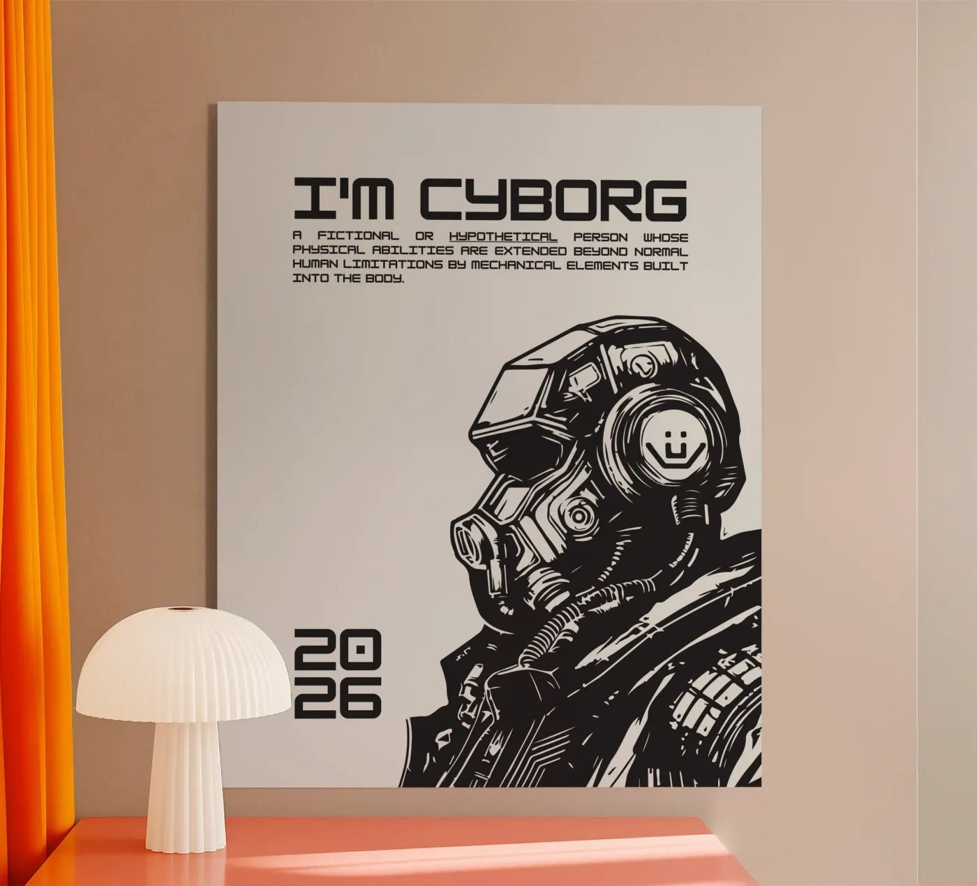 I‘M CYBORG acrylic glass by BAWA
