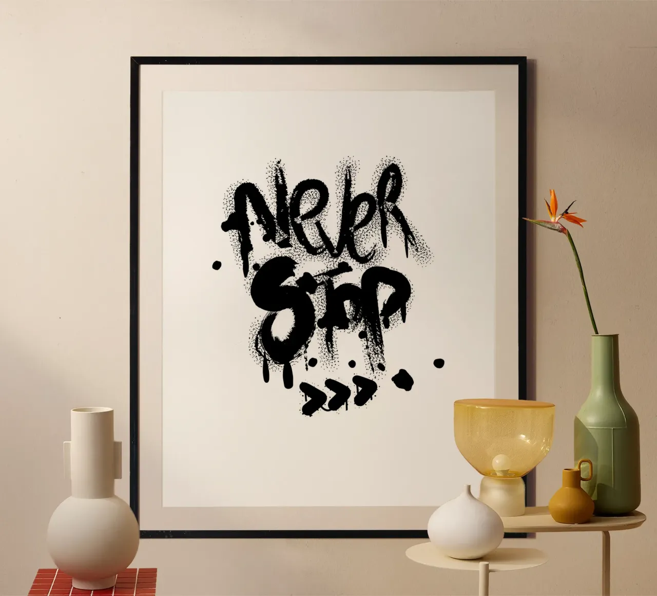 NEVER STOP poster da BAWA