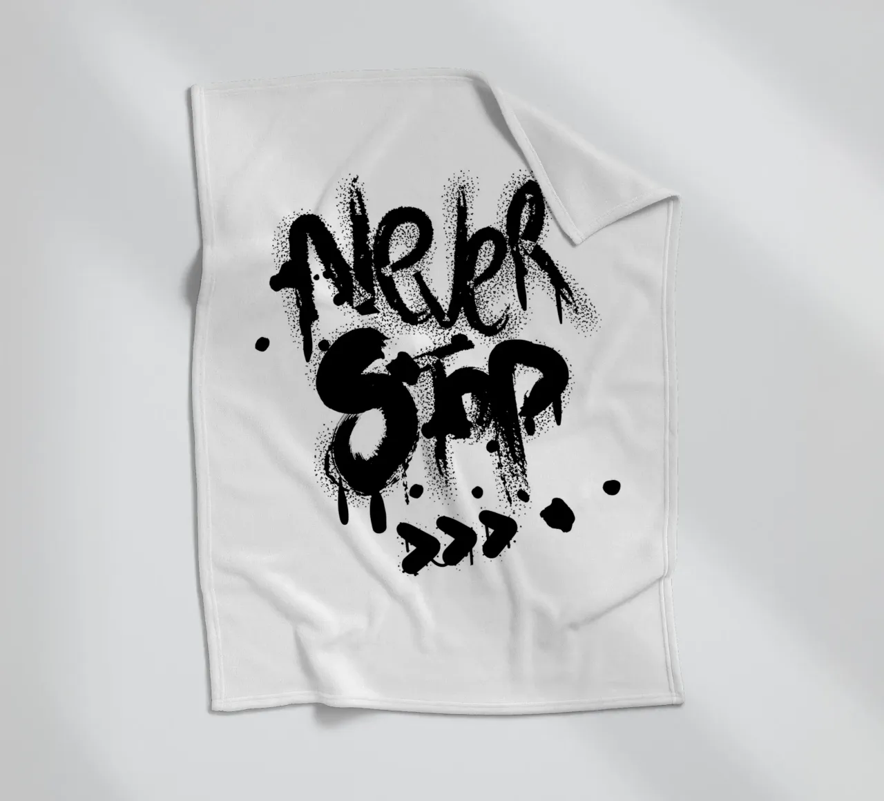 NEVER STOP Fleecedecke von BAWA