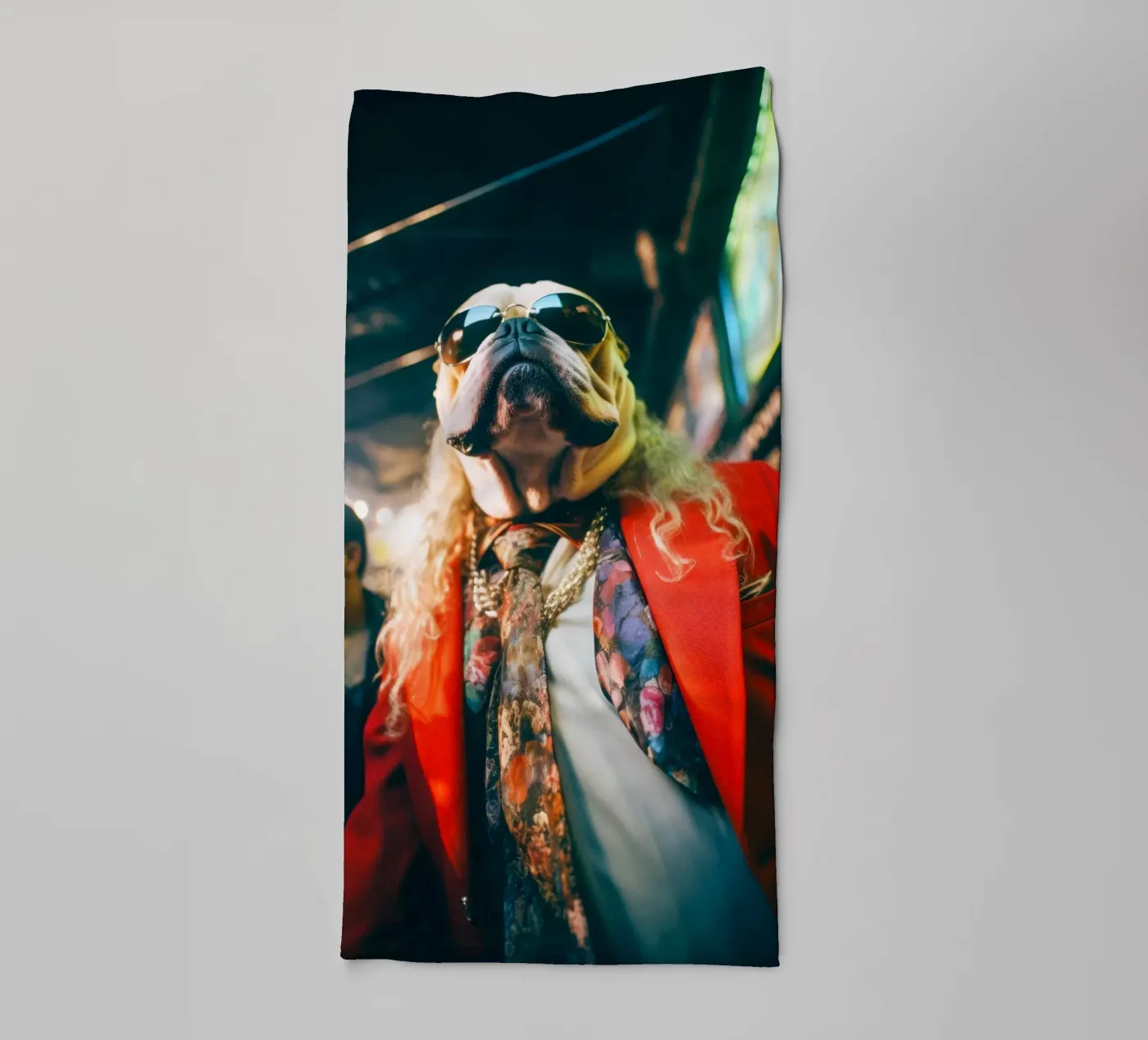 Vinnie badhanddoek van Affiches Chien Originales – Dogland