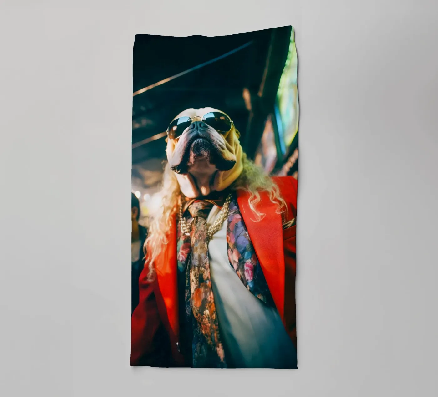 Vinnie badhanddoek van Affiches Chien Originales – Dogland
