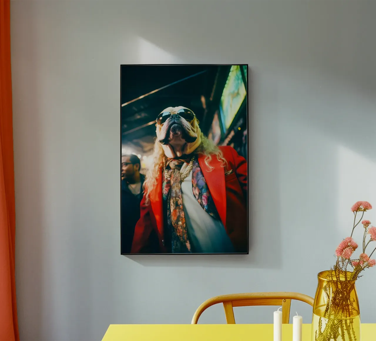 Vinnie acryl van Affiches Chien Originales – Dogland