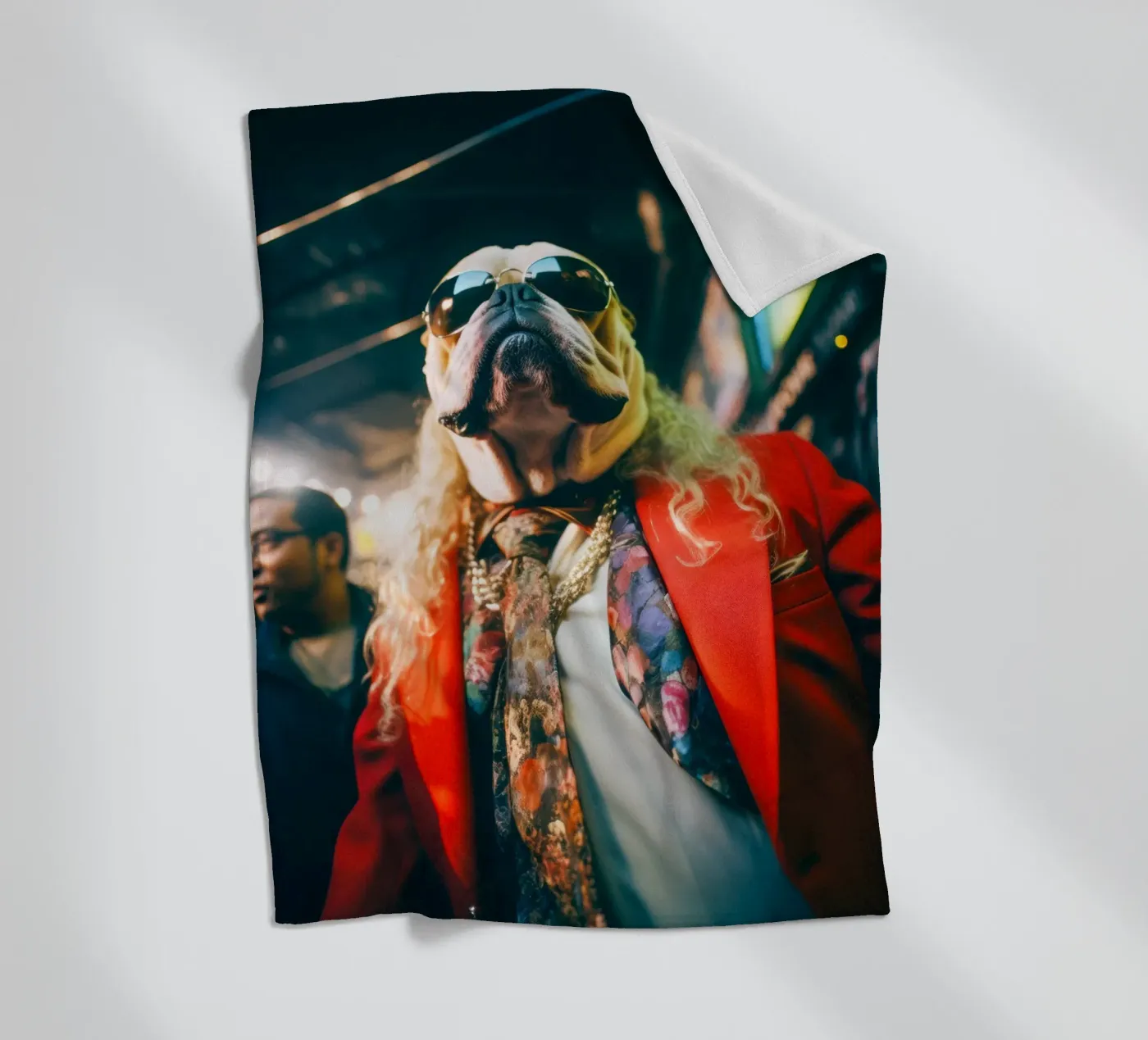 Vinnie plaid polaire de Affiches Chien Originales – Dogland