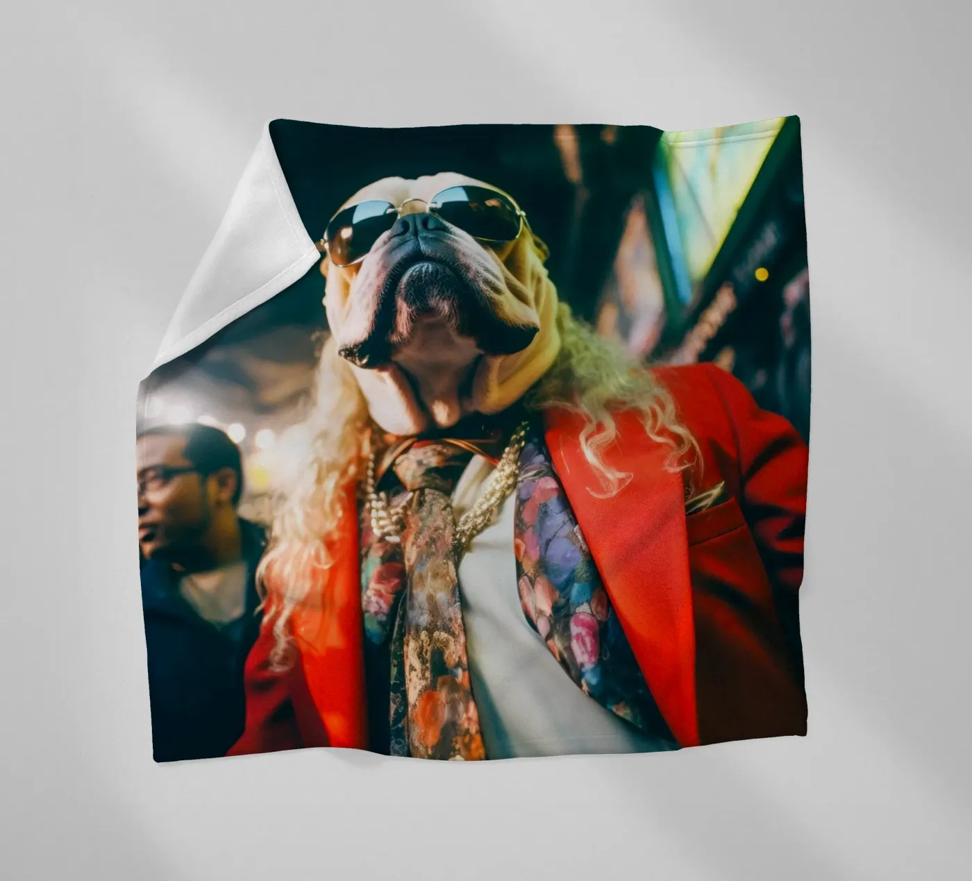 Vinnie plaid polaire de Affiches Chien Originales – Dogland