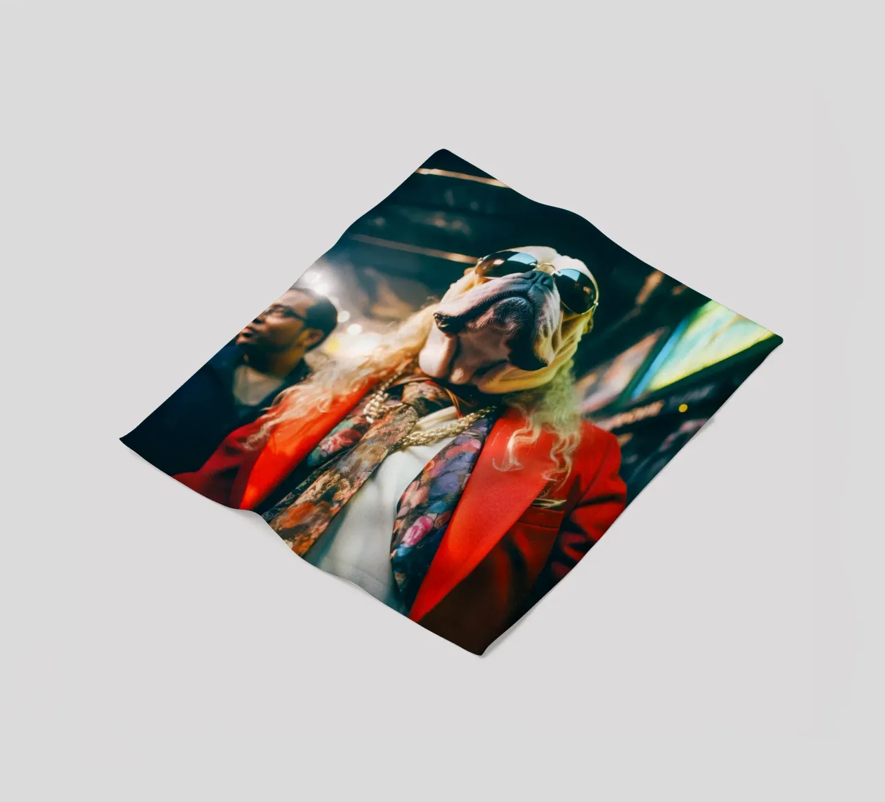 Vinnie Fleecedecke von Affiches Chien Originales – Dogland