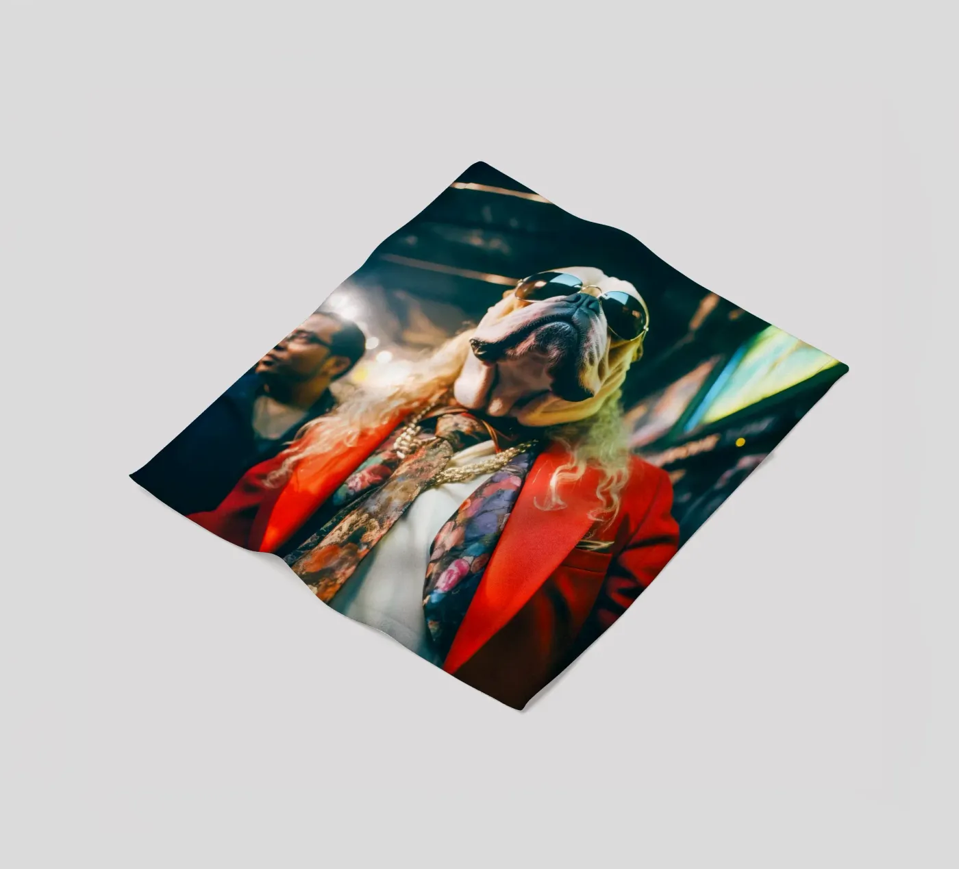 Vinnie plaid polaire de Affiches Chien Originales – Dogland