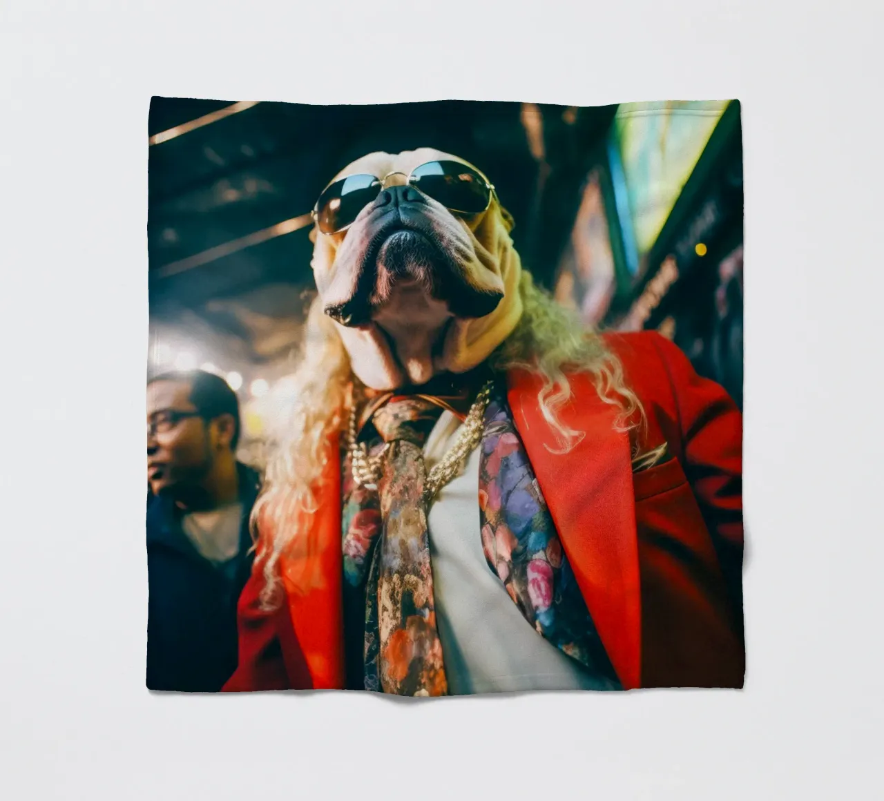 Vinnie Fleecedecke von Affiches Chien Originales – Dogland