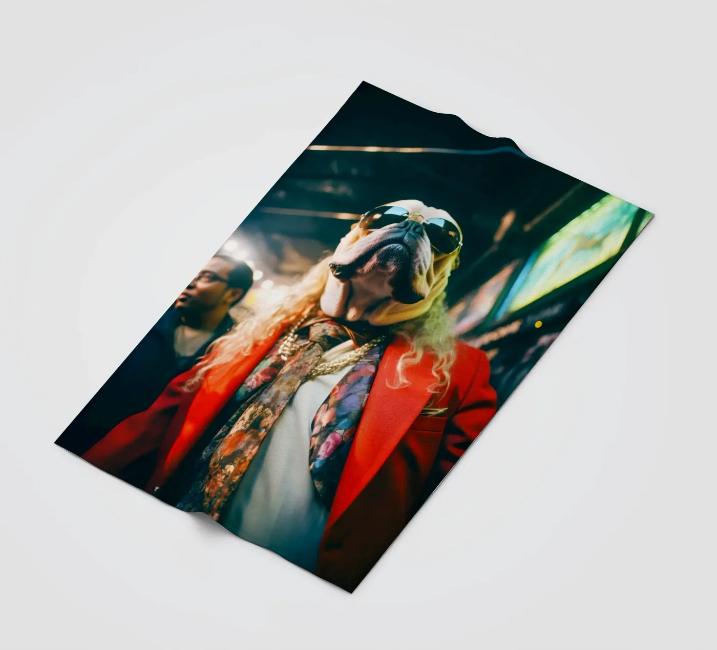 Vinnie plaid polaire de Affiches Chien Originales – Dogland