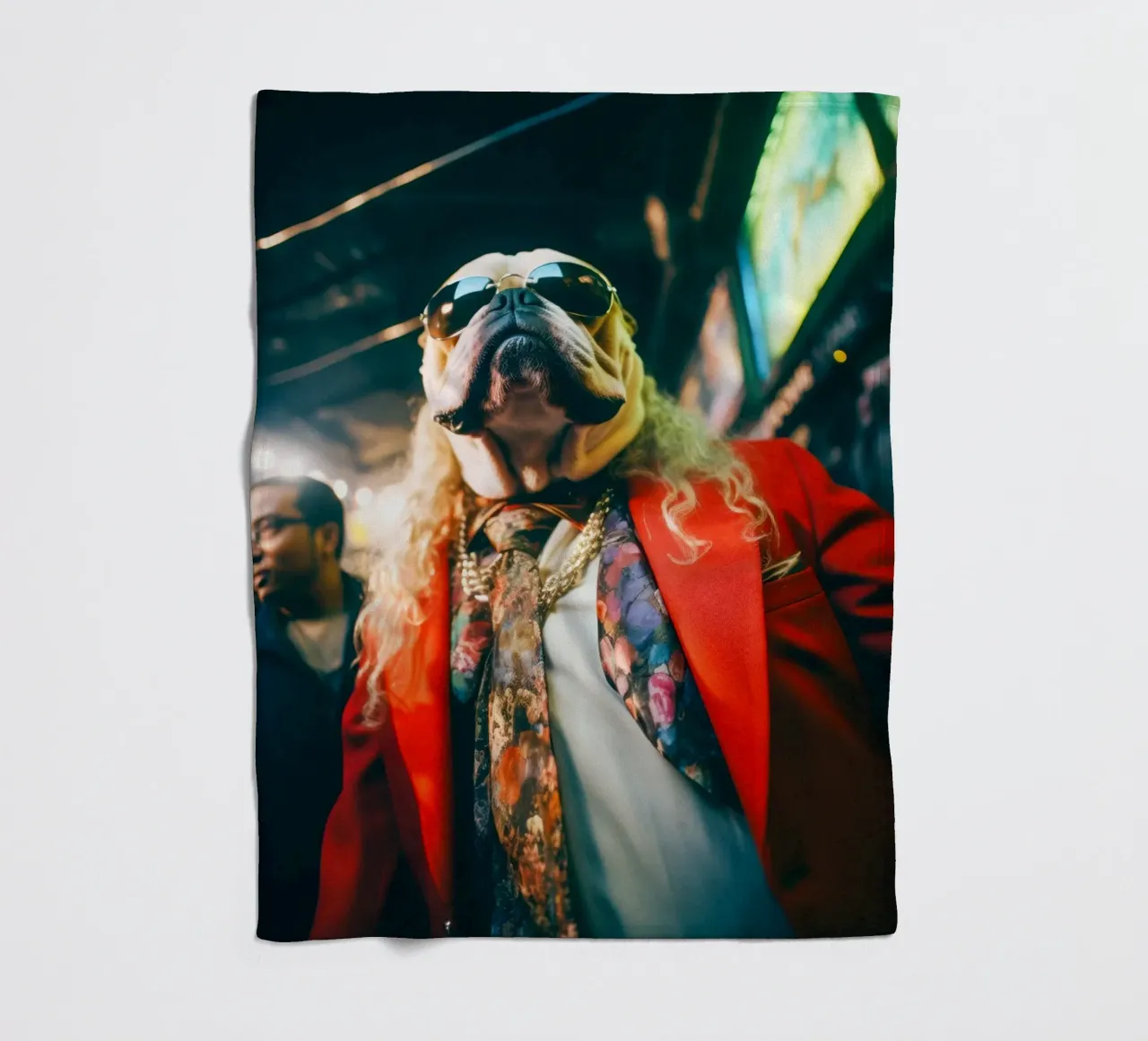 Vinnie Fleecedecke von Affiches Chien Originales – Dogland