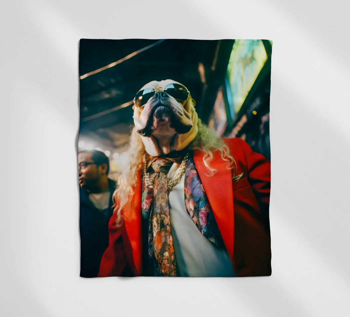 Vinnie plaid polaire de Affiches Chien Originales – Dogland